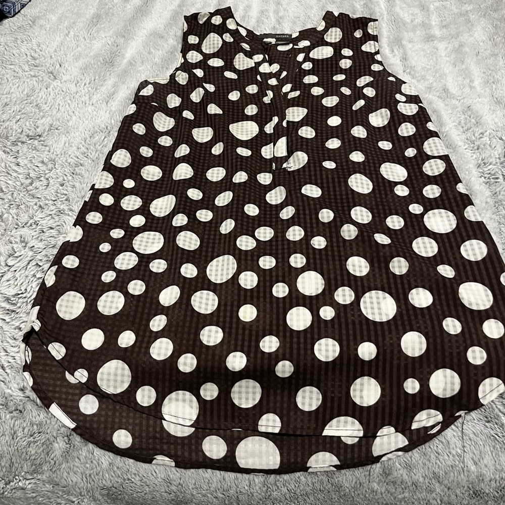 sleeveless rayon tunic v-neck